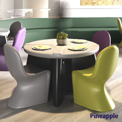 Ryno ruokapöytä Muotoiltu pöytälevy roomset Pineapple 440x440 1