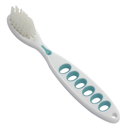 Self harm preventive flexible toothbrush