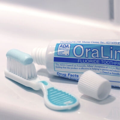 Self harm preventive toothbrush and toothpaste
