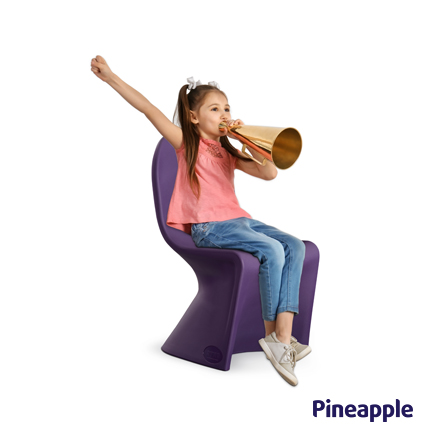 Ryno children dining chair w girl Pineapple 440x440 kopiera