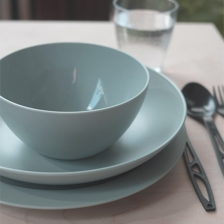 Table set with self-harm and suicide resistant plates BIO