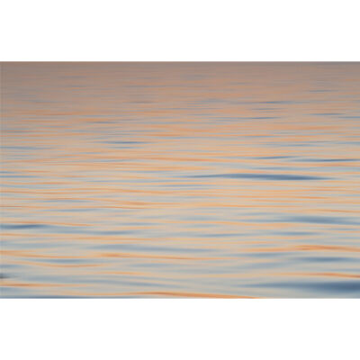 Wall art, image of a pink coloured ocean