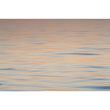 Wall art, image of a pink coloured ocean