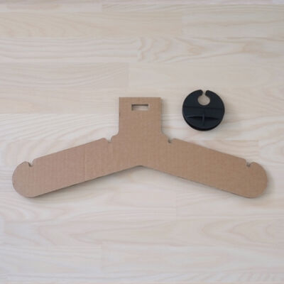 J-trac hanger, light - paper with disc at the side