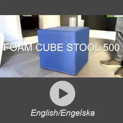 Foam cube stool 500
