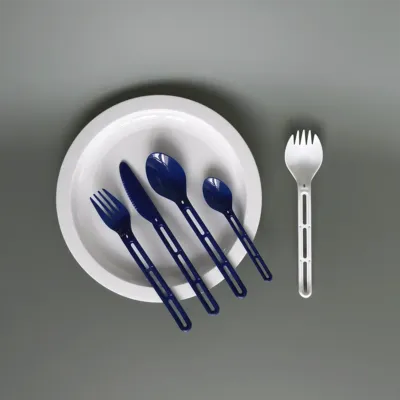 Safedine blue plate spork pack